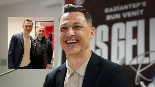 Gaziantep FK'nın hocası Radoi ile Mustafa Teke arasında yüzleri güldüren sohbet